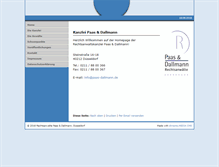 Tablet Screenshot of paas-dallmann.de